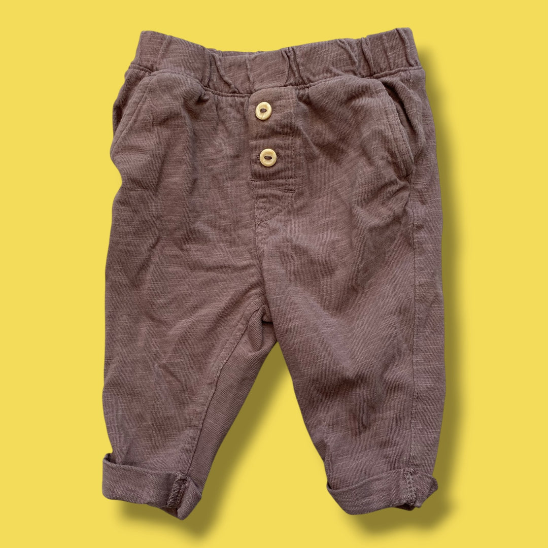 Brown H&amp;M pants, 4-6m