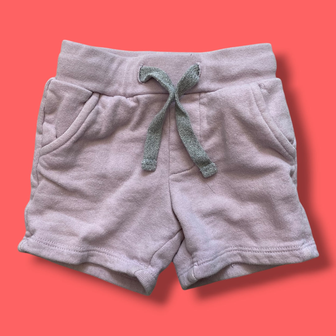 Pink Mini Mioche Shorts, 12-18m