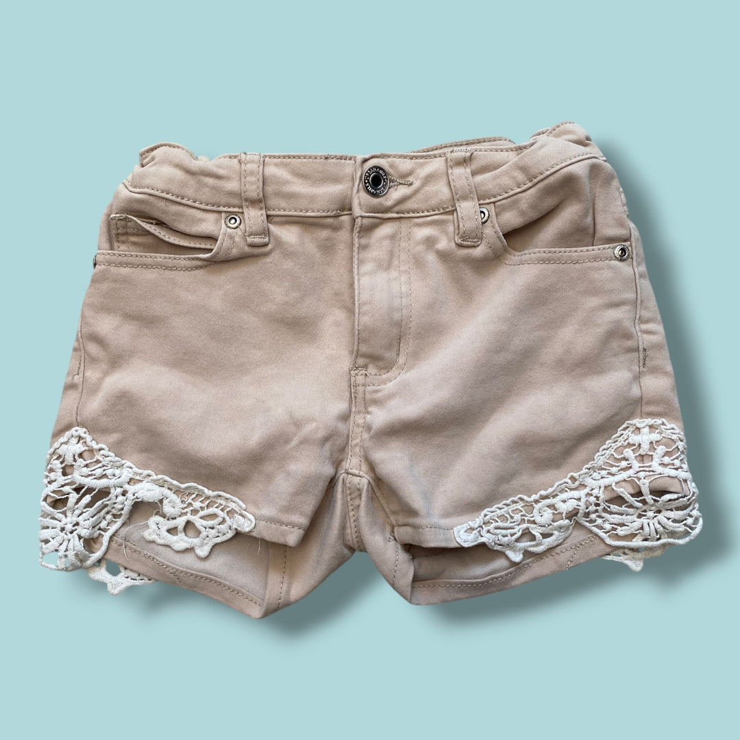 Tan Urban Kids lace shorts, 10Y