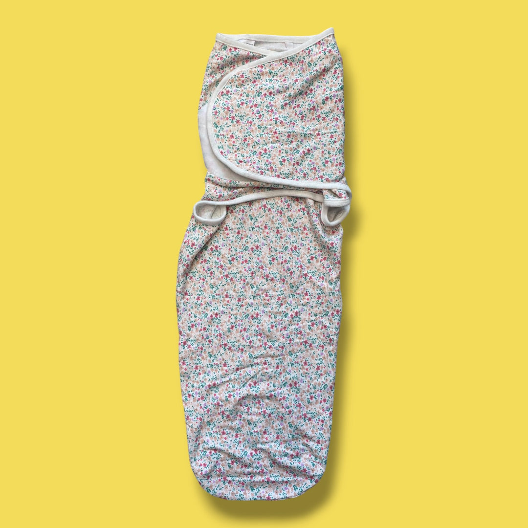 pink Carters floral swaddle, 6-9m