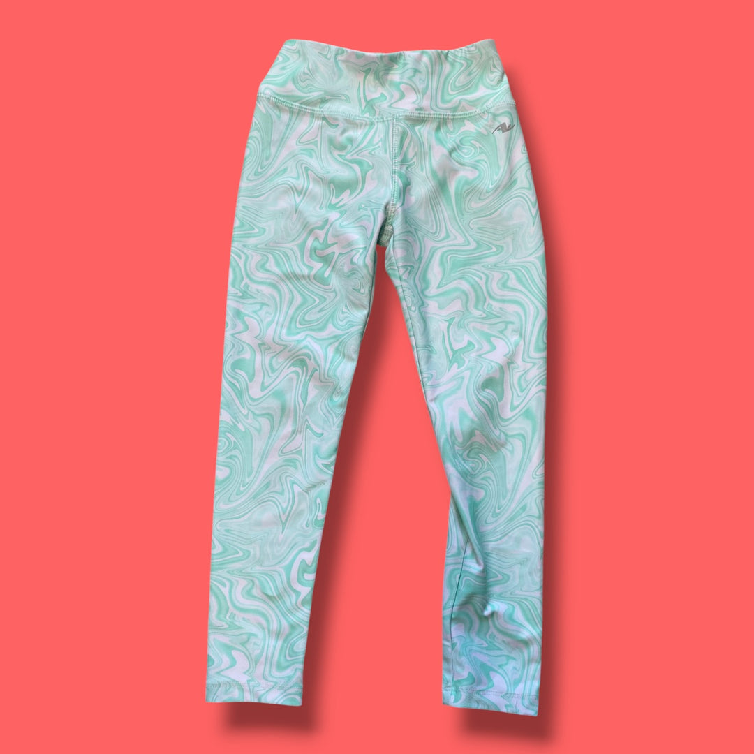 Green Athletic Works Legging, 7-8Y