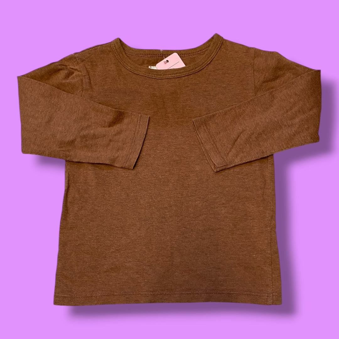 brown Mini Mioche long sleeve, 1/2y