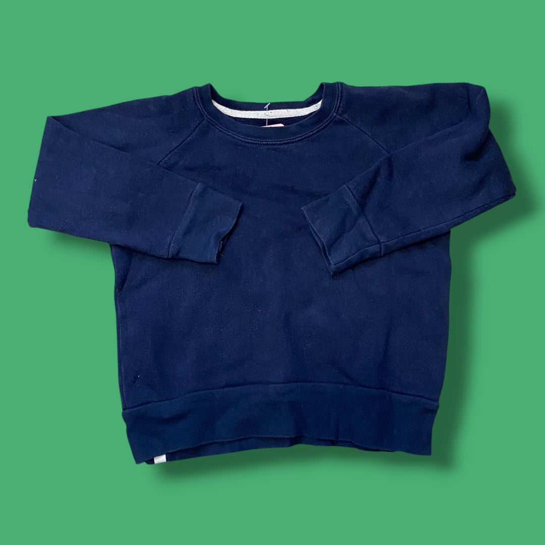 navy Mini Mioche sweatshirt, 1/2y