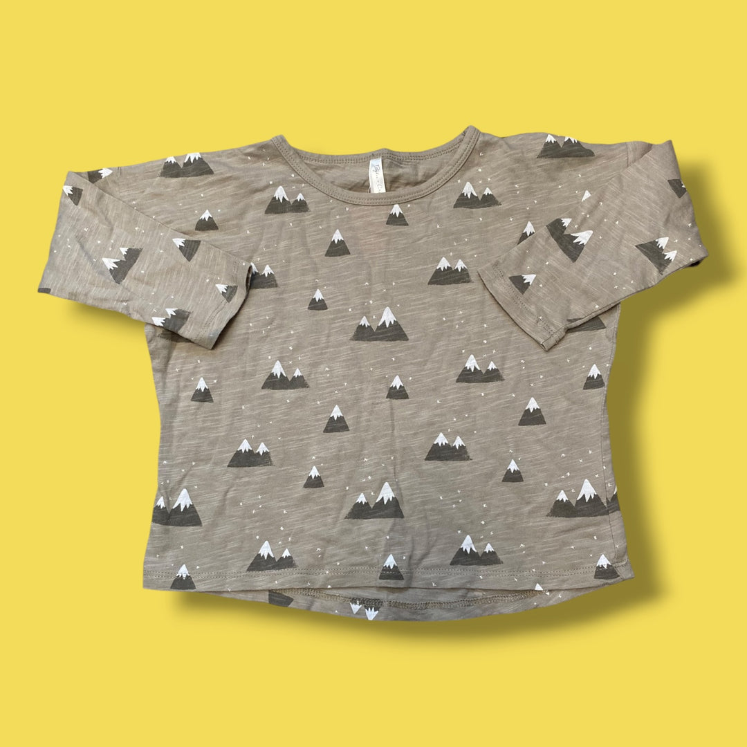 beige Rylee &amp; Cru mountains long sleeve, 2/3y