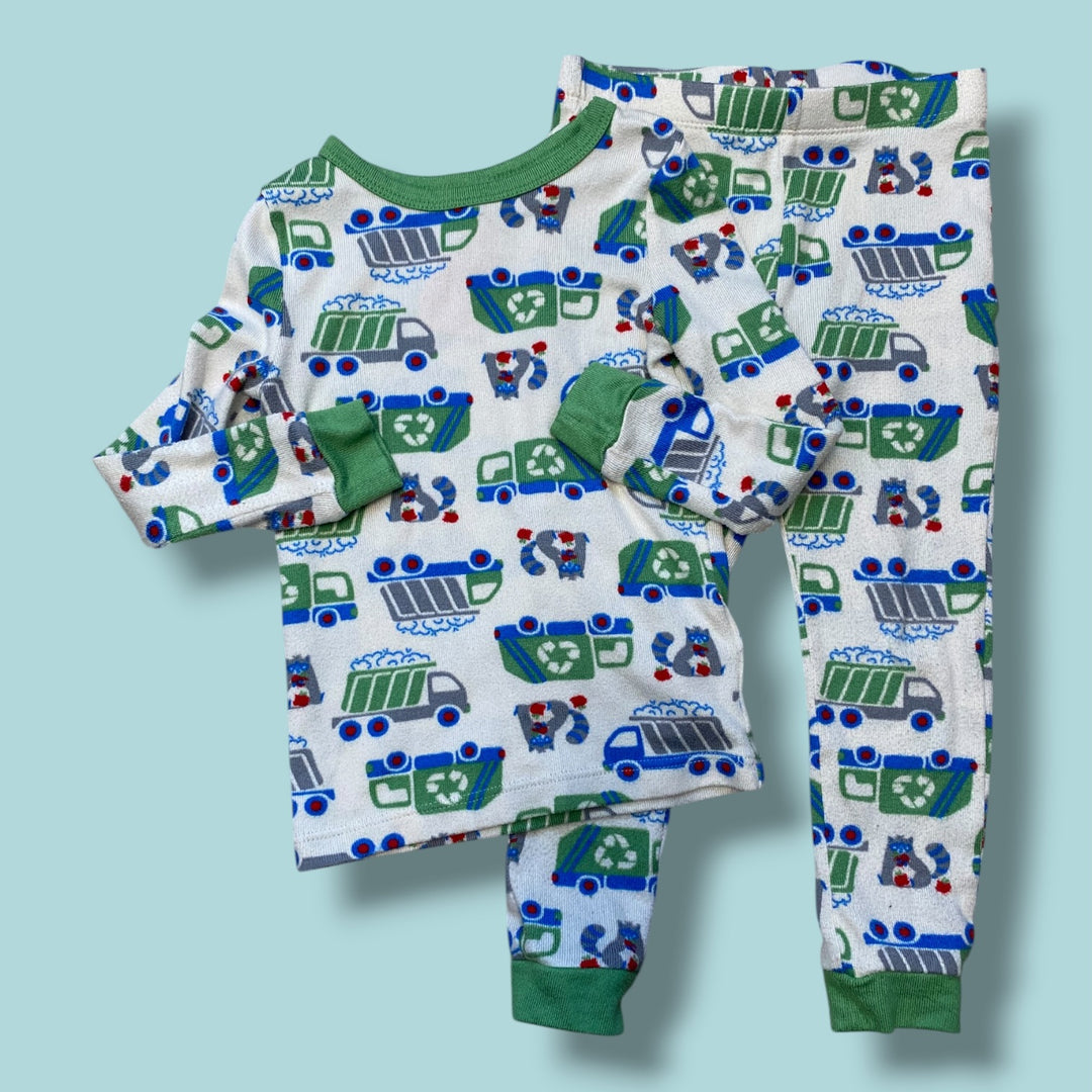 beige joe fresh truck pjs, 3t