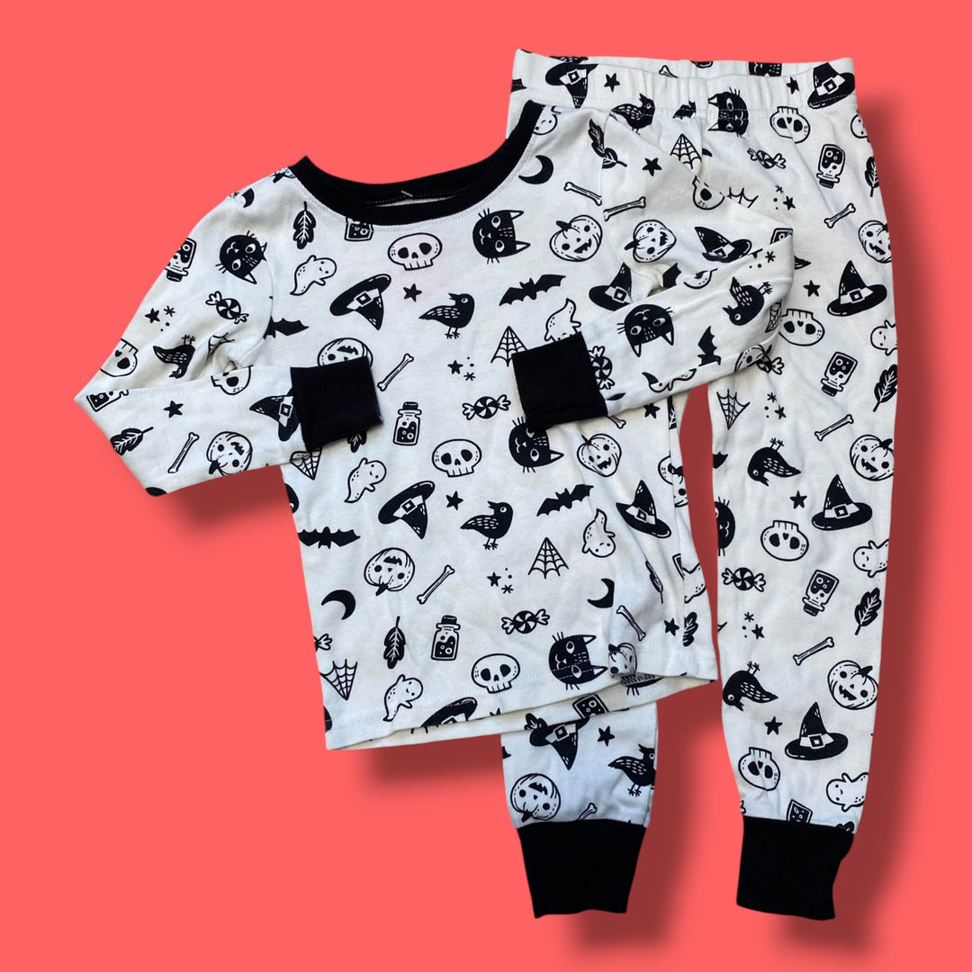 beige old navy 2 piece pjs, 3t