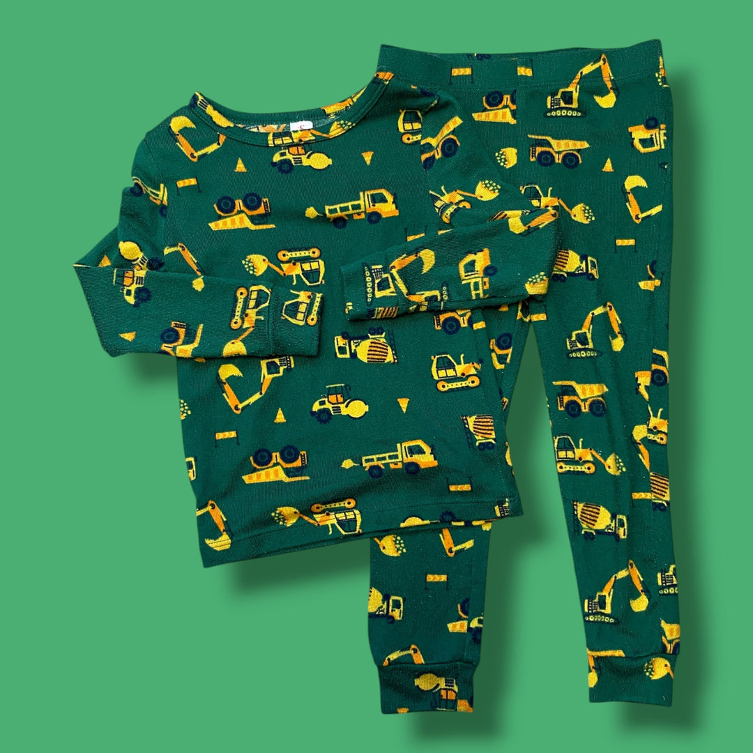 green joe fresh truck pjs, 3t