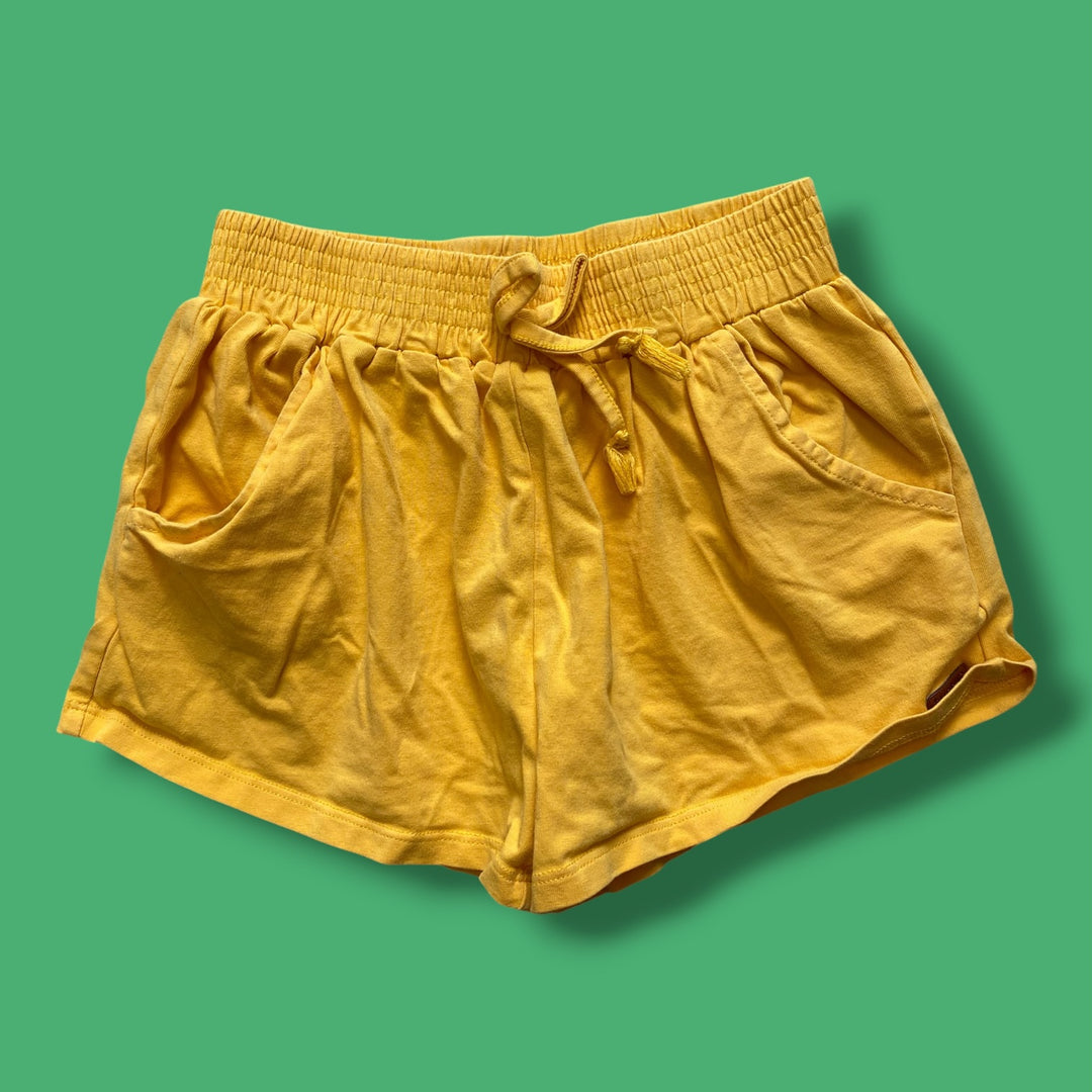 yellow Tuc Tuc flowy shorts, 7Y