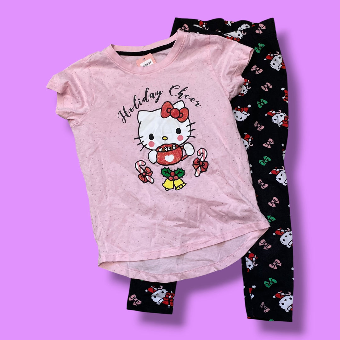 Black/Pink Hello Kitty 2 piece set, 6Y