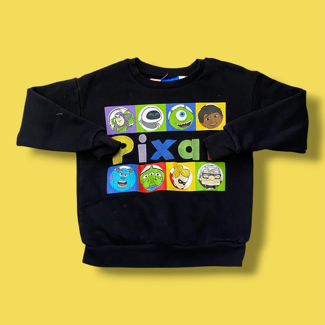Black Pixar Sweater, 6Y