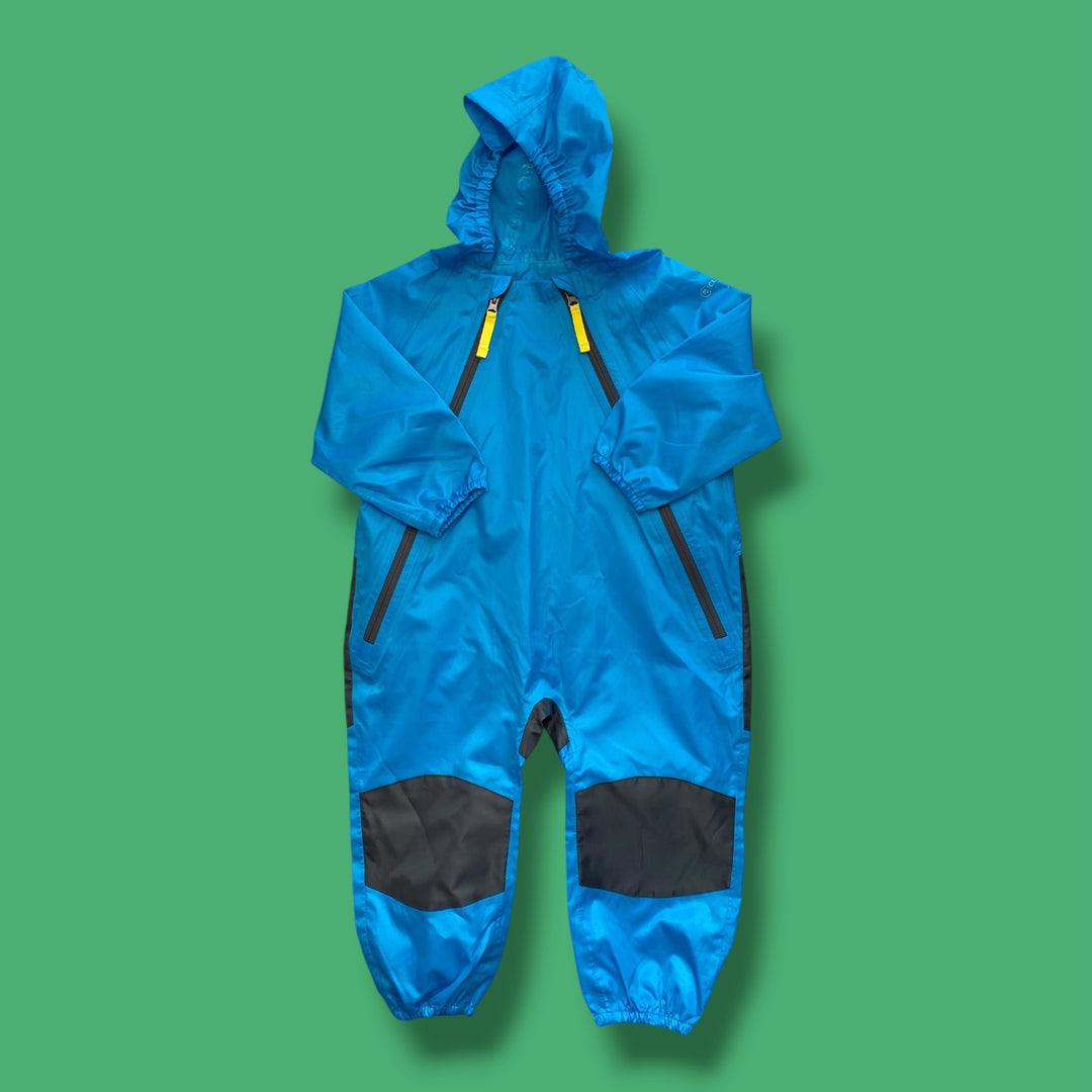 light blue cloudveil rainsuit, 3t