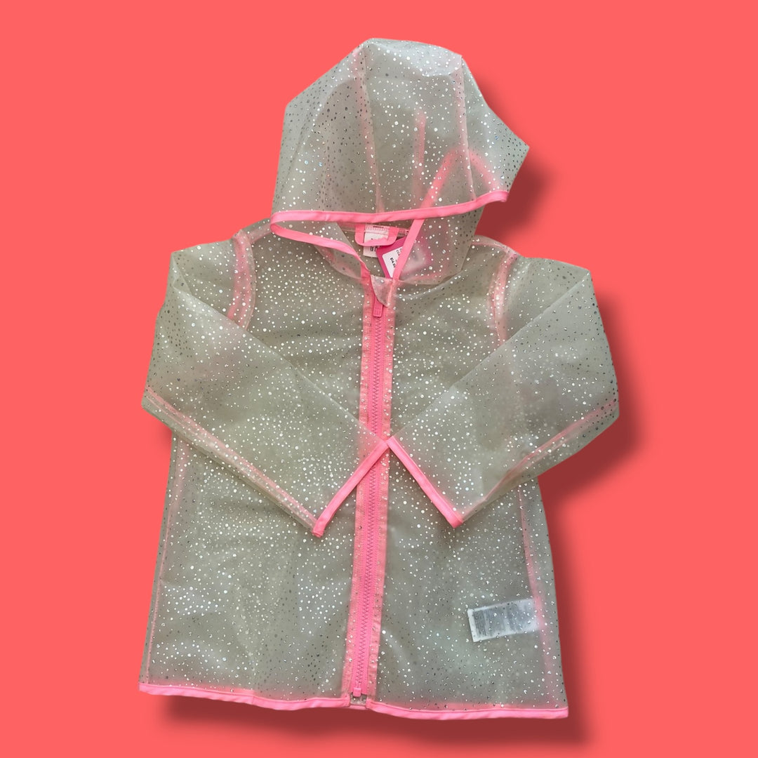 clear gap rain coat, 4y