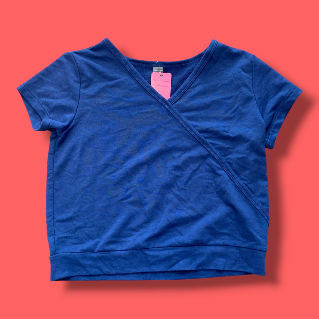 blue joe top, 10-12y