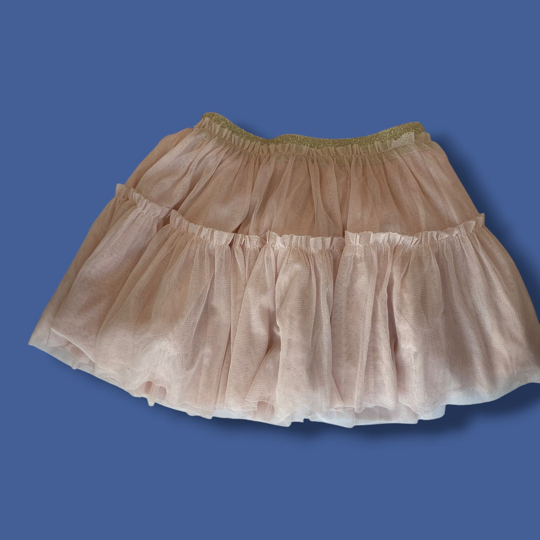 pink M&amp;S tulle skirt, 3/4y