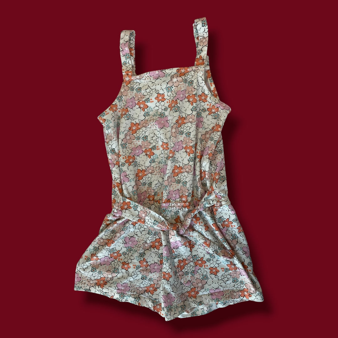 Pink Le Chat Botte flower dress, 5y