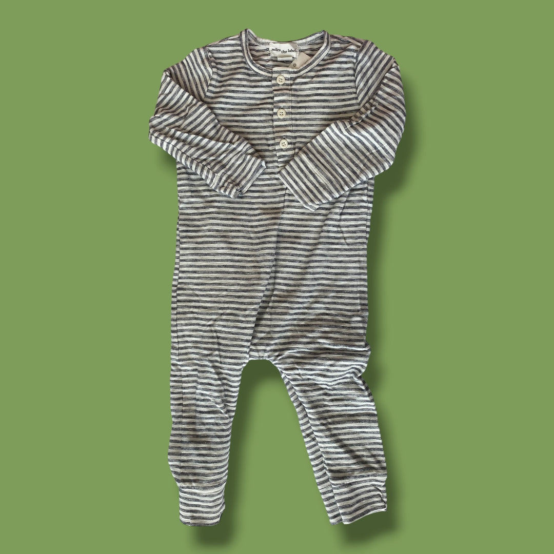 Miles The Label striped romper, 12m