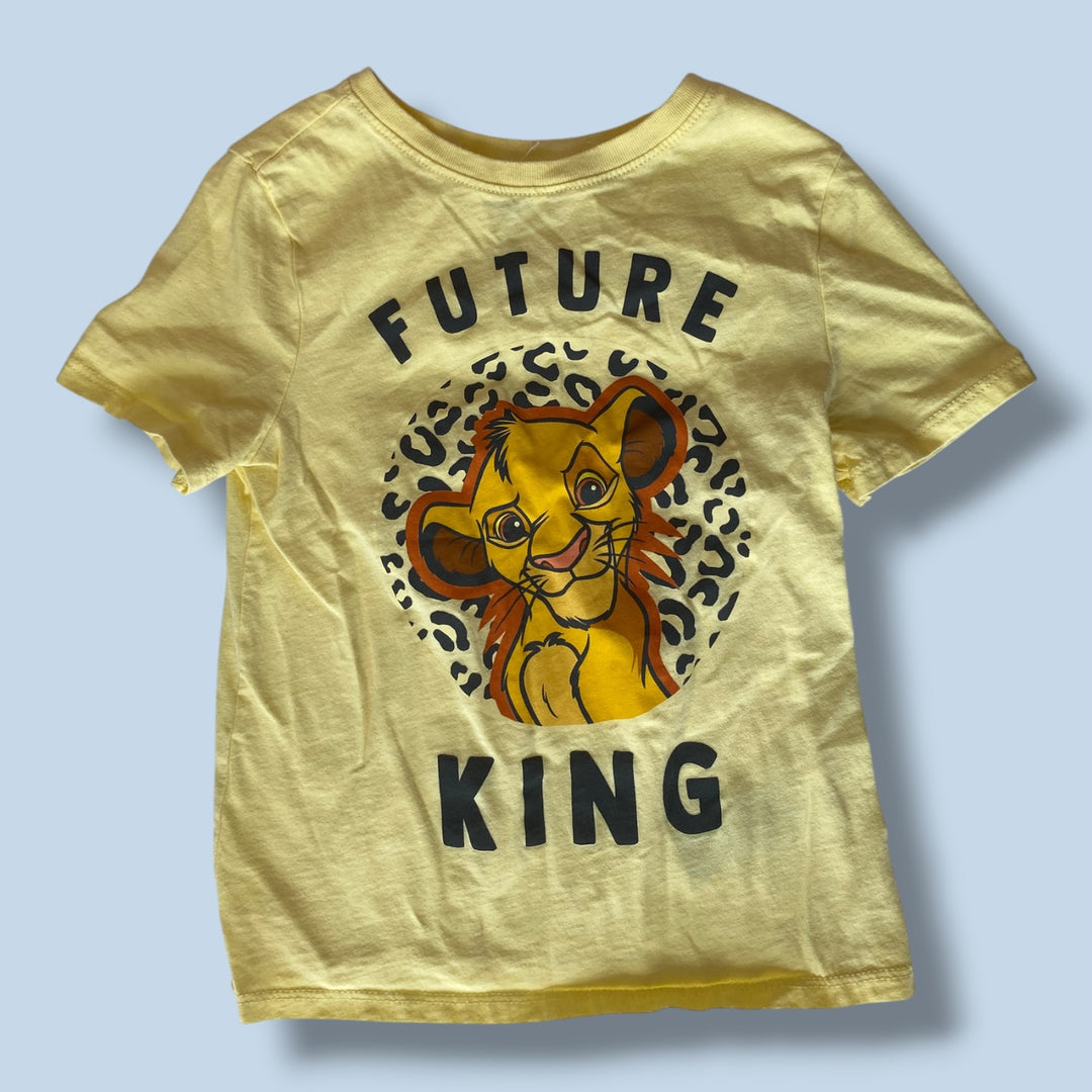 yellow  simba tshirt, 5Y