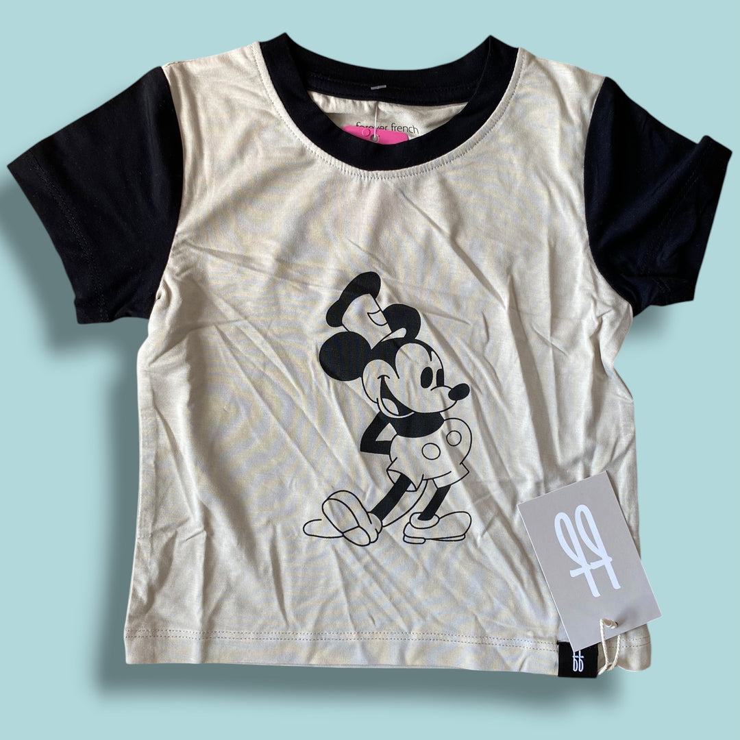 Tan/Black Forever French NWT Bamboo, 6-12m