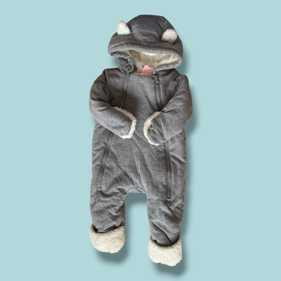 Grey Gap Warmsuit, 0-3m
