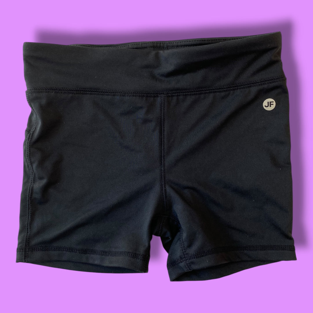 black joe shorts, 6Y