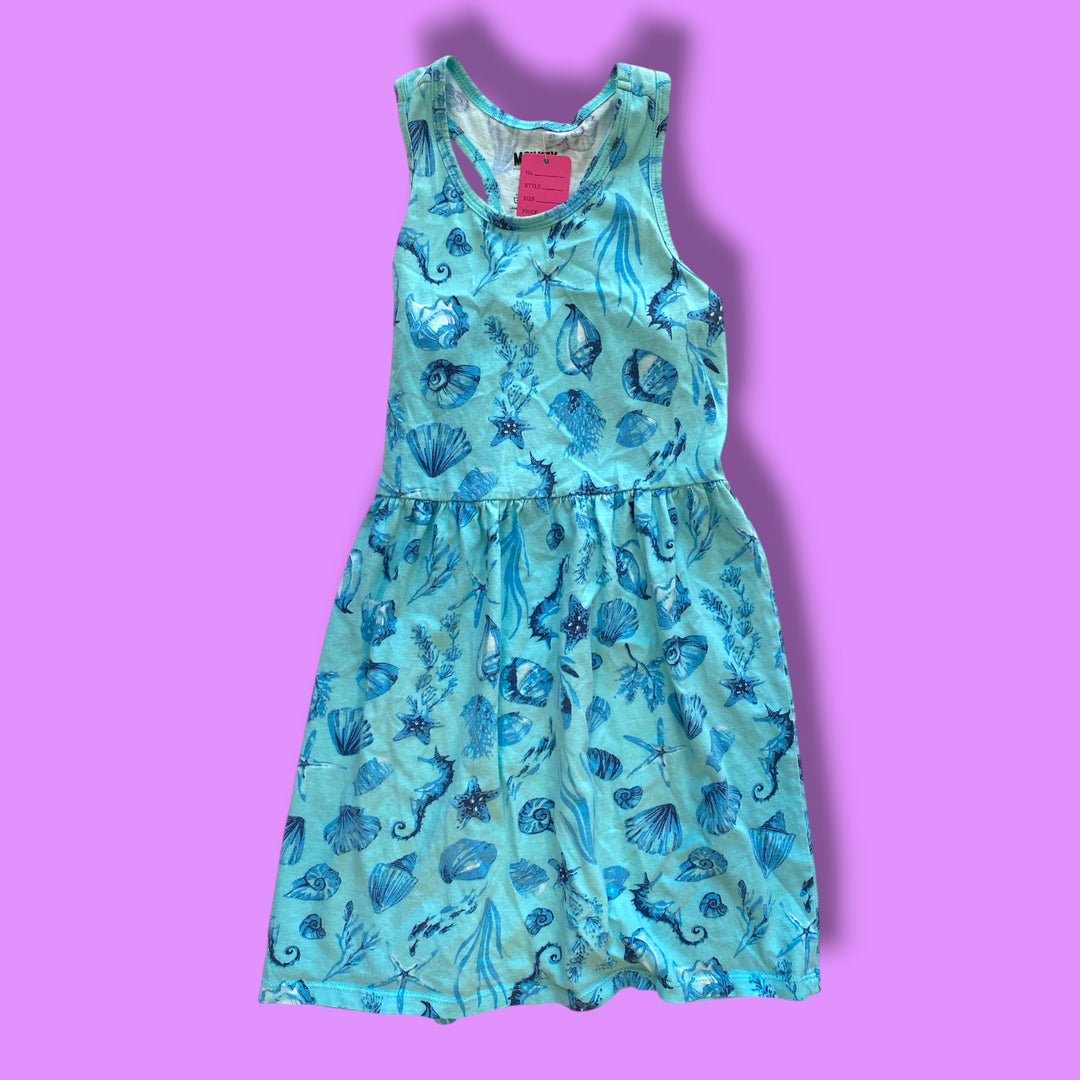 blue monkey bars dress, 6y