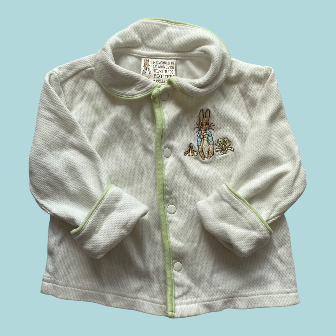 White   Beatrix Potter Button Up 9m, 9m