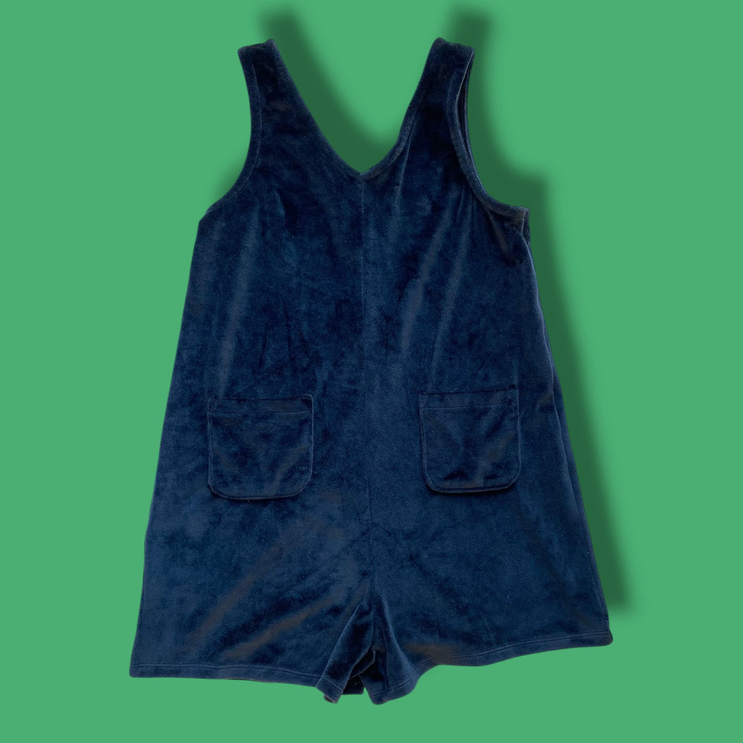black Joe Fresh velour romper, 7-8Y