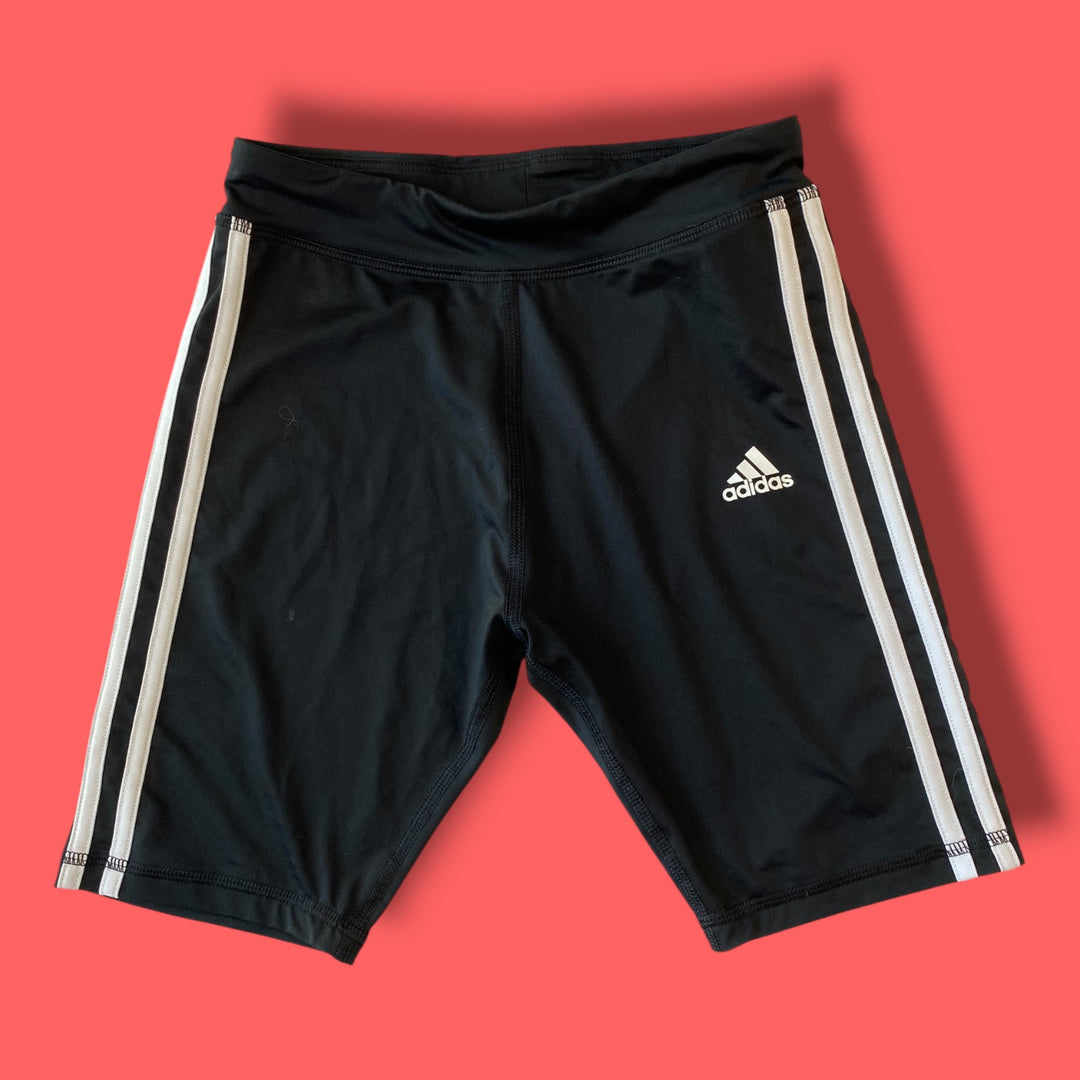 black Adidas shorts, 12y