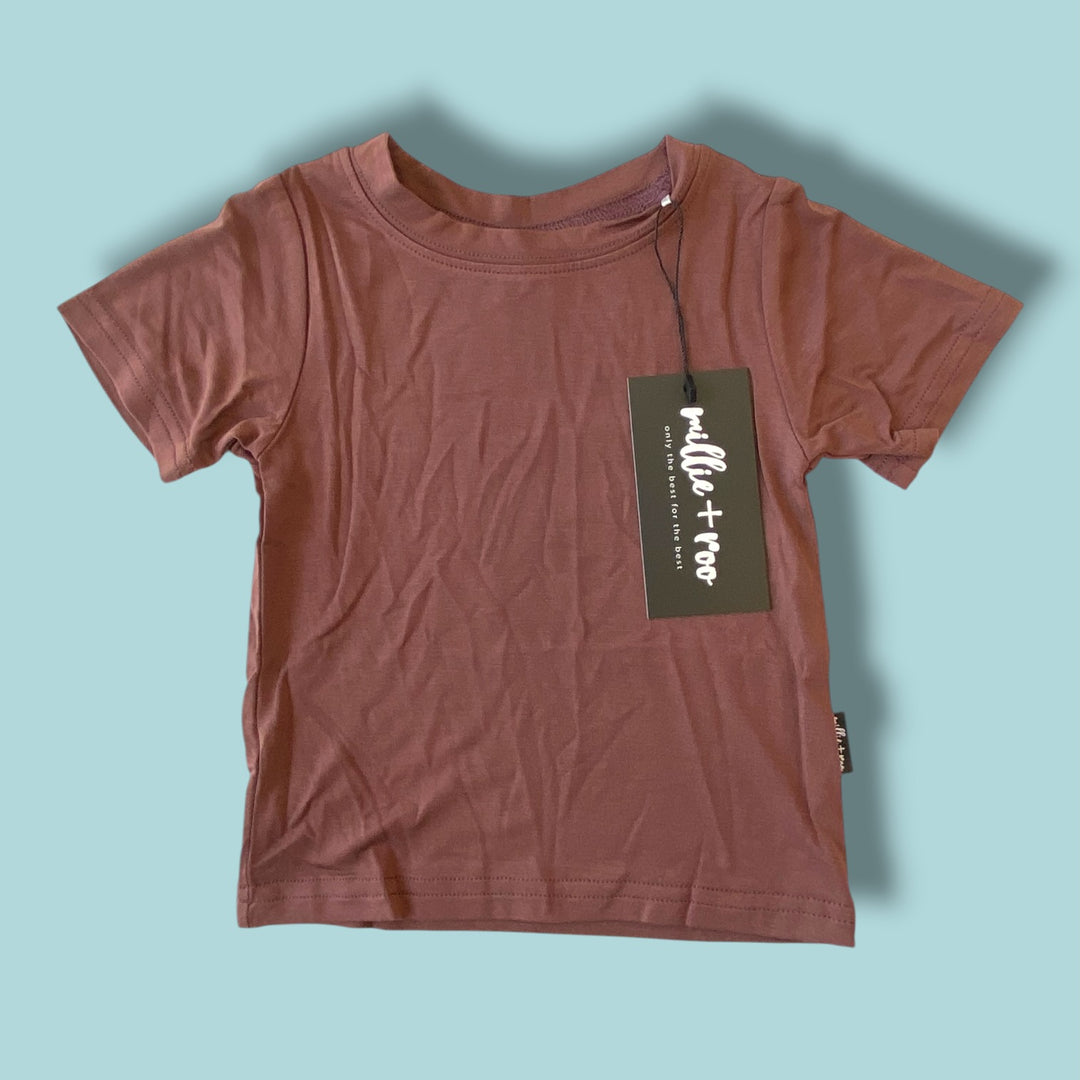 Burgandy Millie + roo NWT Bamboo, 6-12m