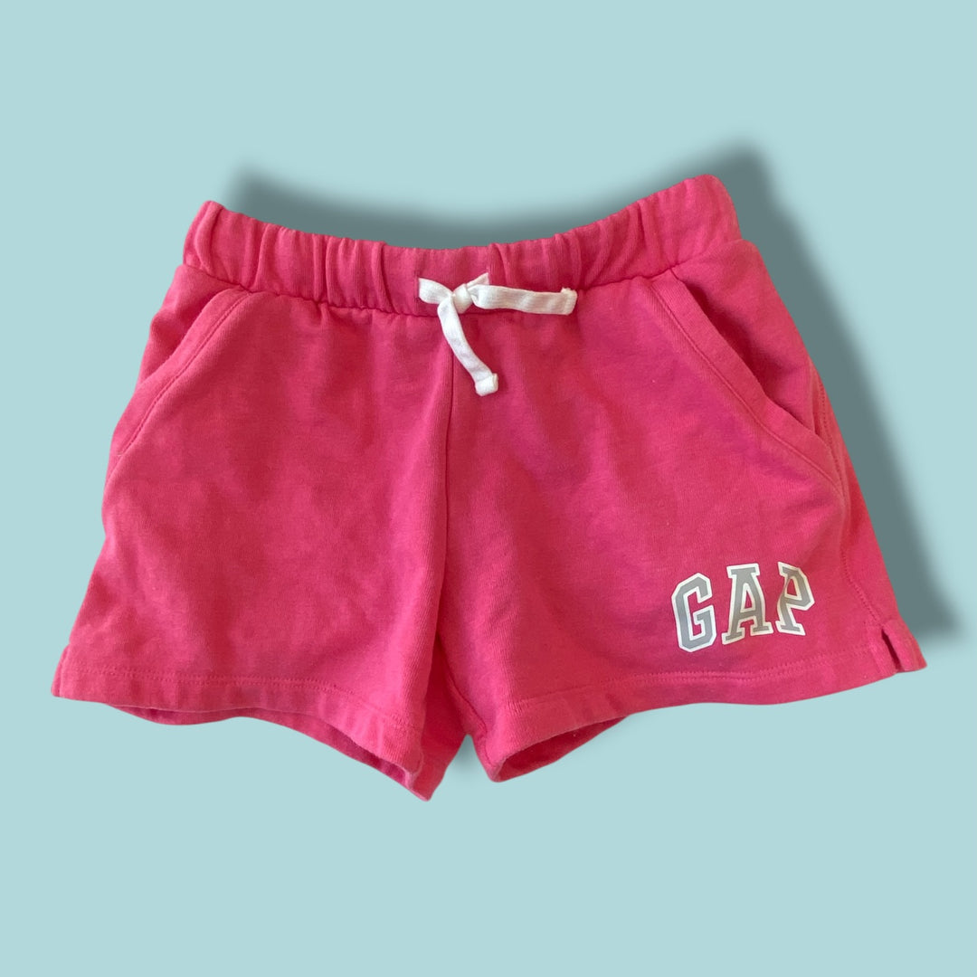 pink gap shorts, 8y