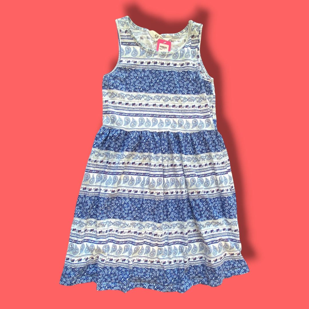 blue h&amp;m dress, 8-10y