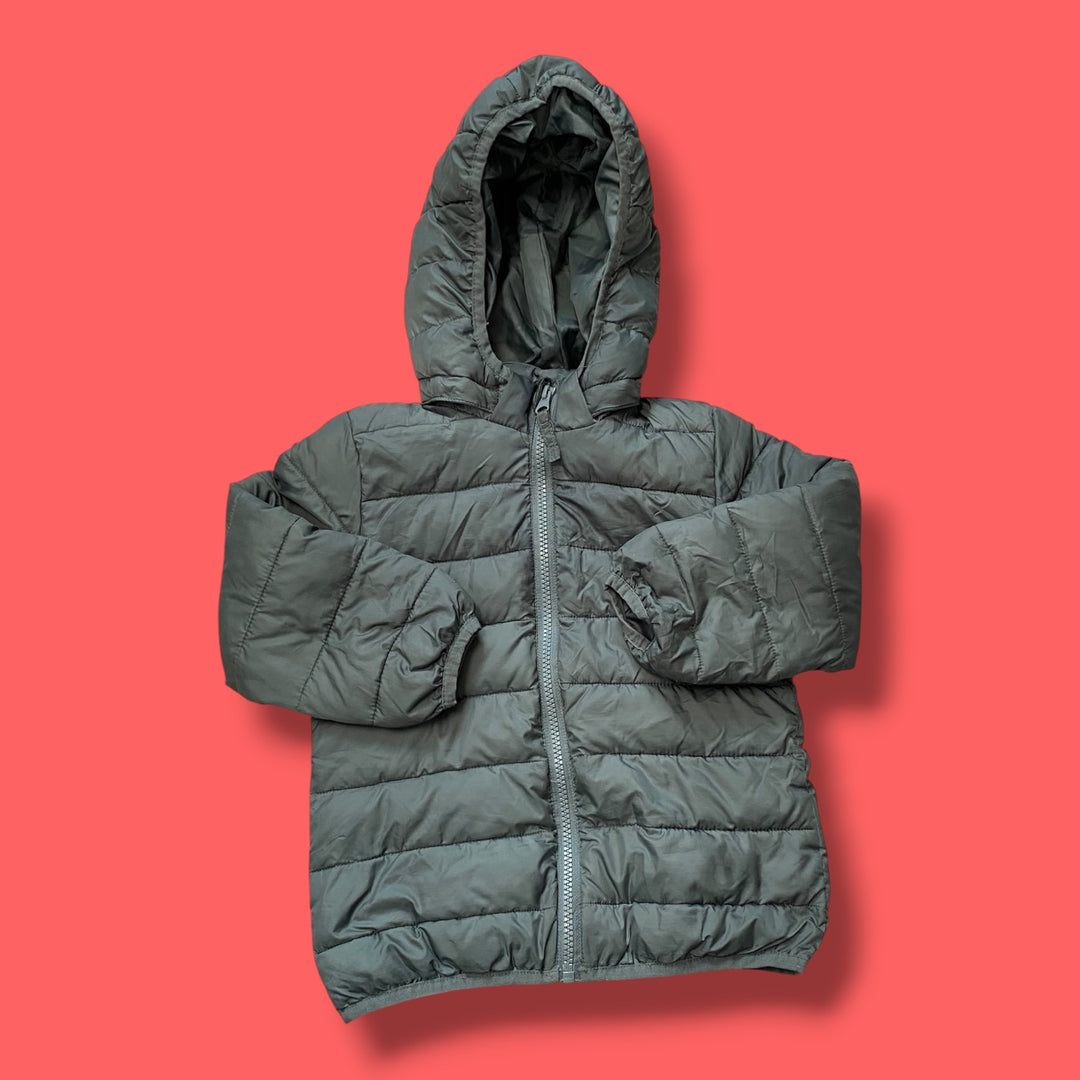 Green H&amp;M Puffer Jacket, 3-4Y