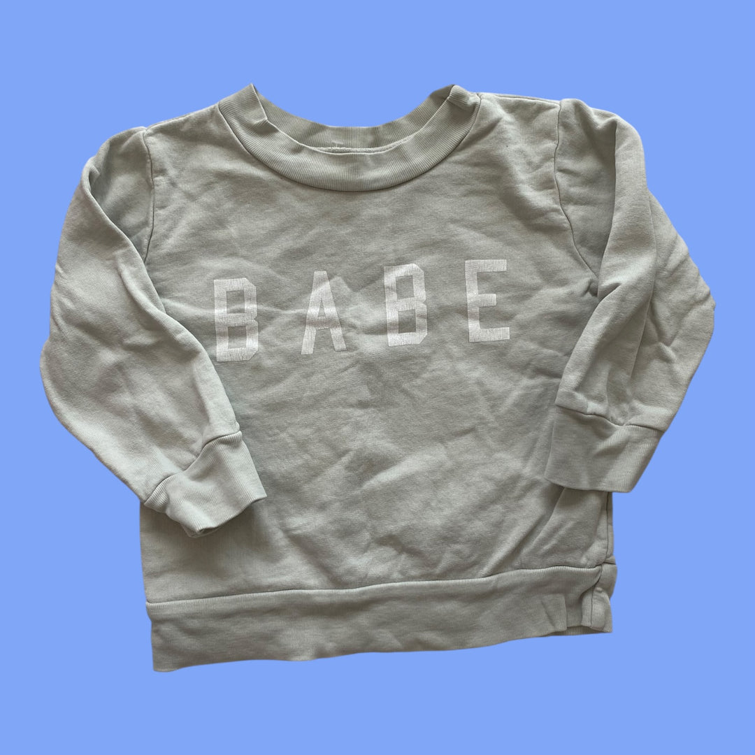 Blue  babe sweatshirt, 6-12m