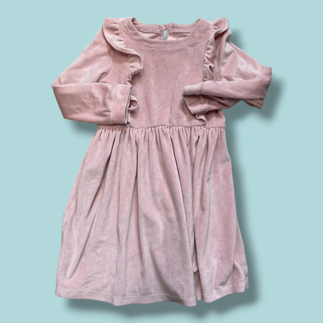 pink Gap velour dress, 5y
