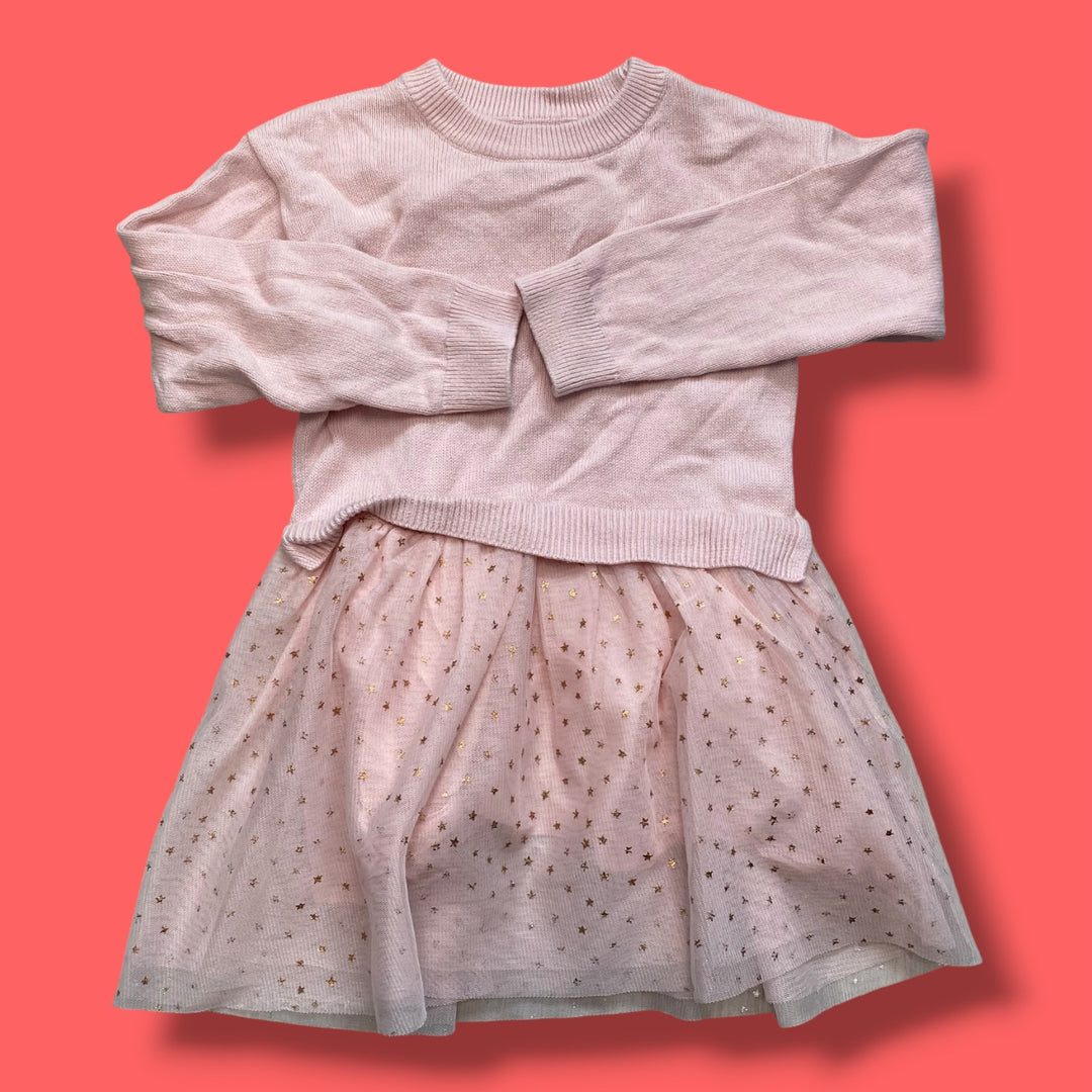 pink Gap knit dress, 4Y