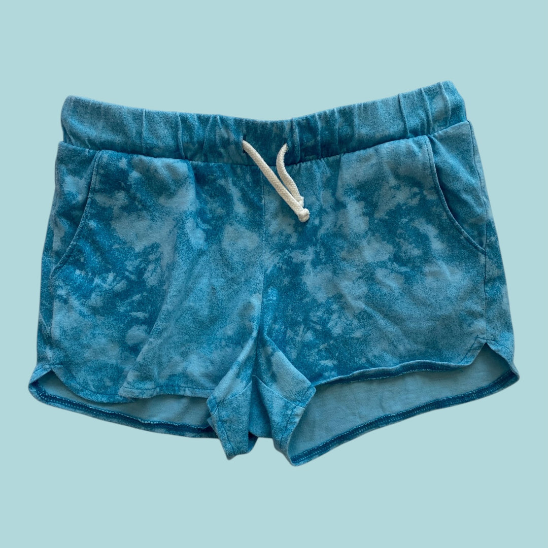 Blue Old Navy tie dye shorts, 10-12Y