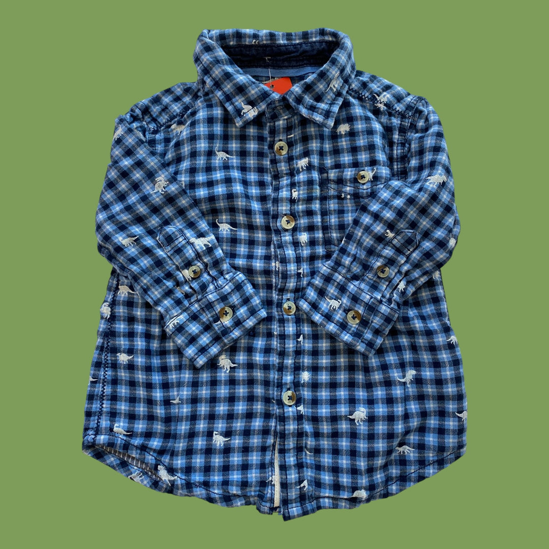 Blue Hatley Button-Ups, 2y