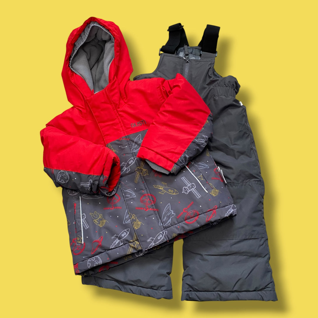 Red gusti snowsuit , 18m