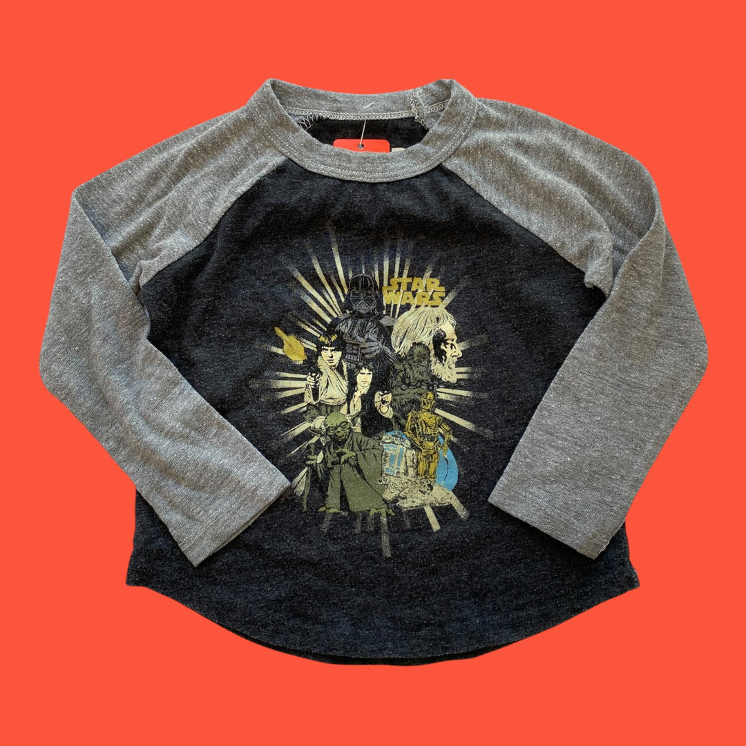 Grey Le Chat Botte star wars long sleeve, 2y