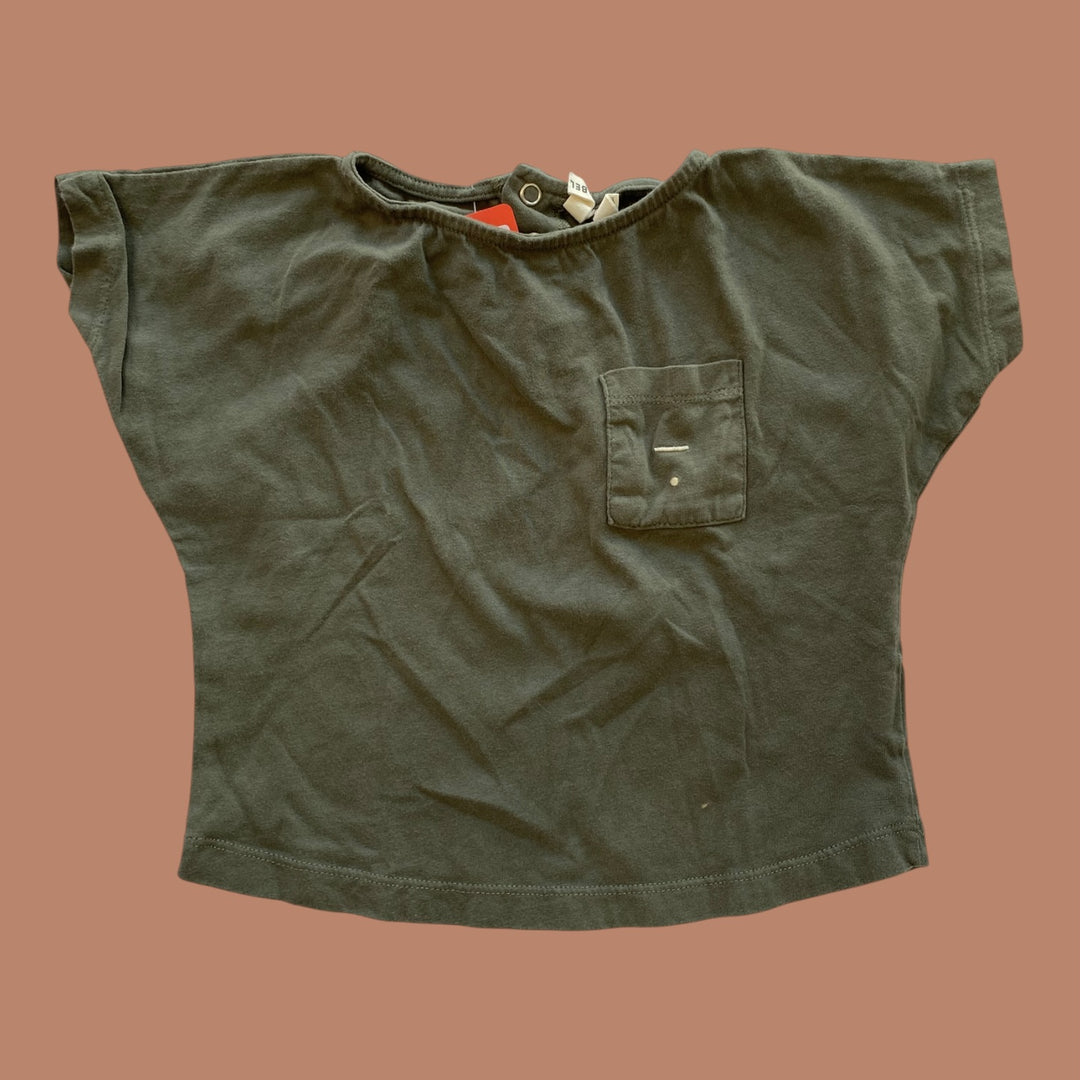 grey Gray Label pocket tee, 12-18m