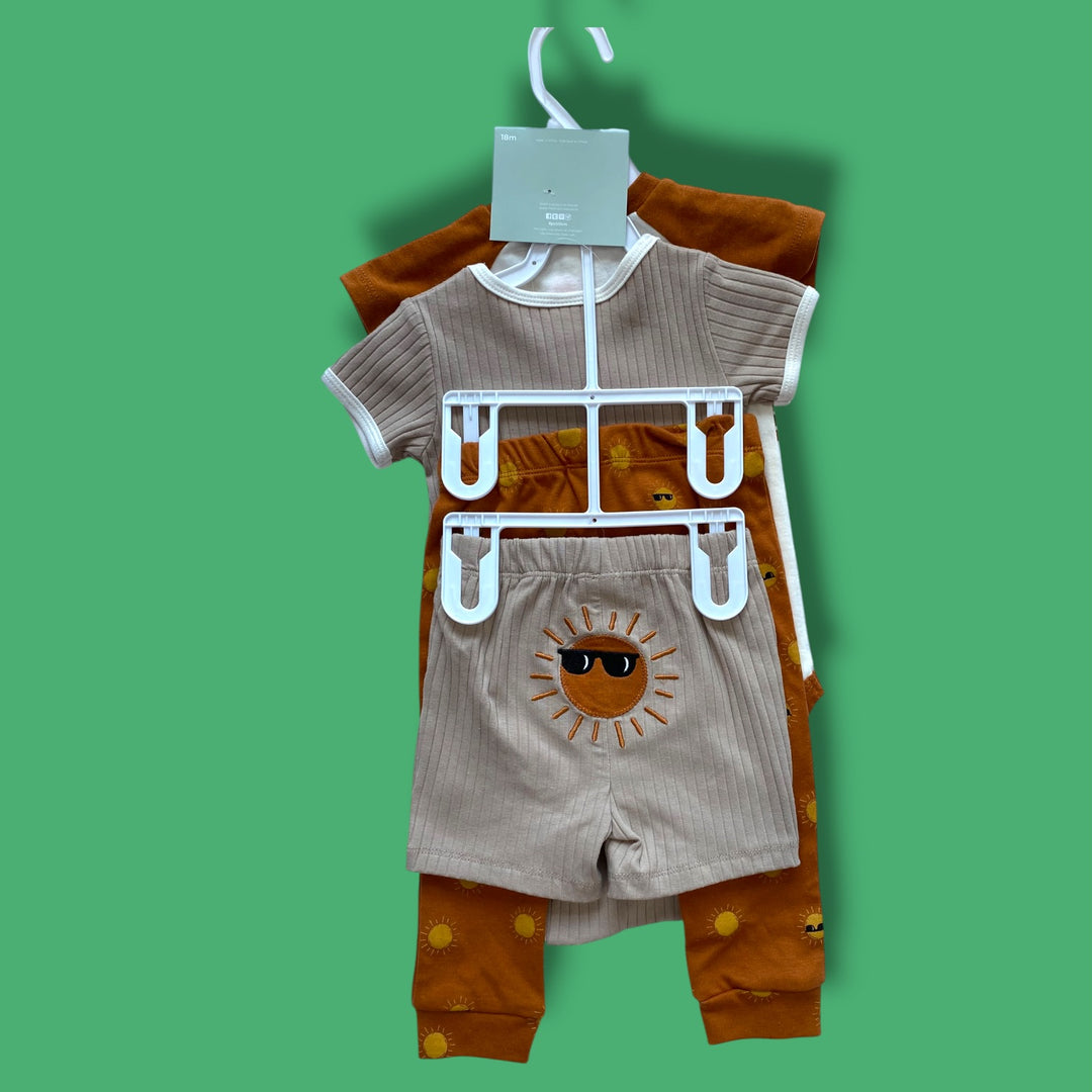 browns PL Baby NWT 4 piece sunshine set, 18m
