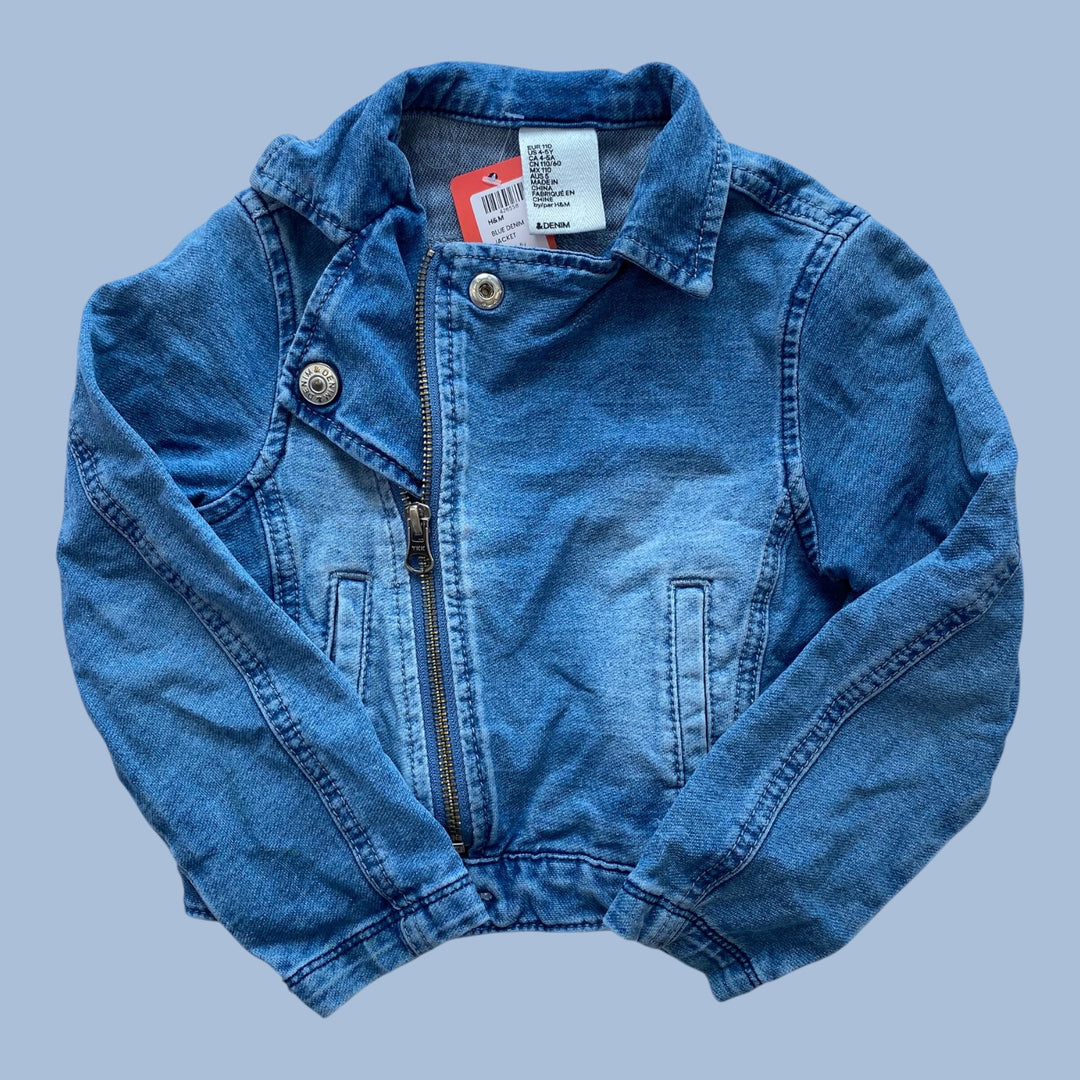 Blue H&amp;M denim jacket, 4-5y