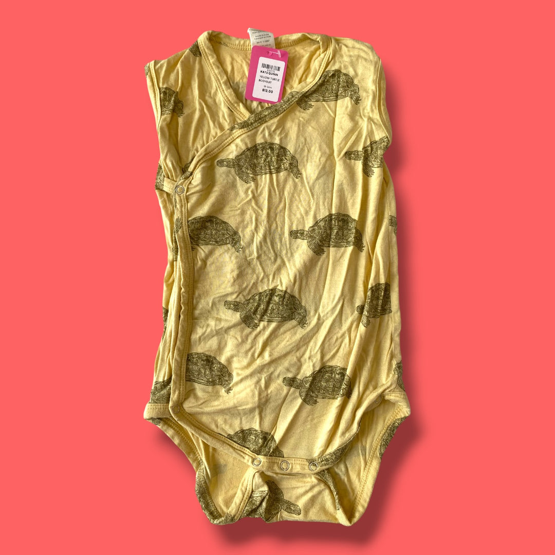 yellow Kate Quinn turtle bodysuit, 18-24m