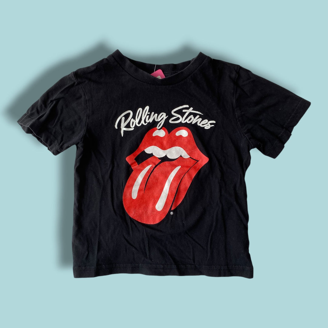 black  rolling stones tee, 3Y