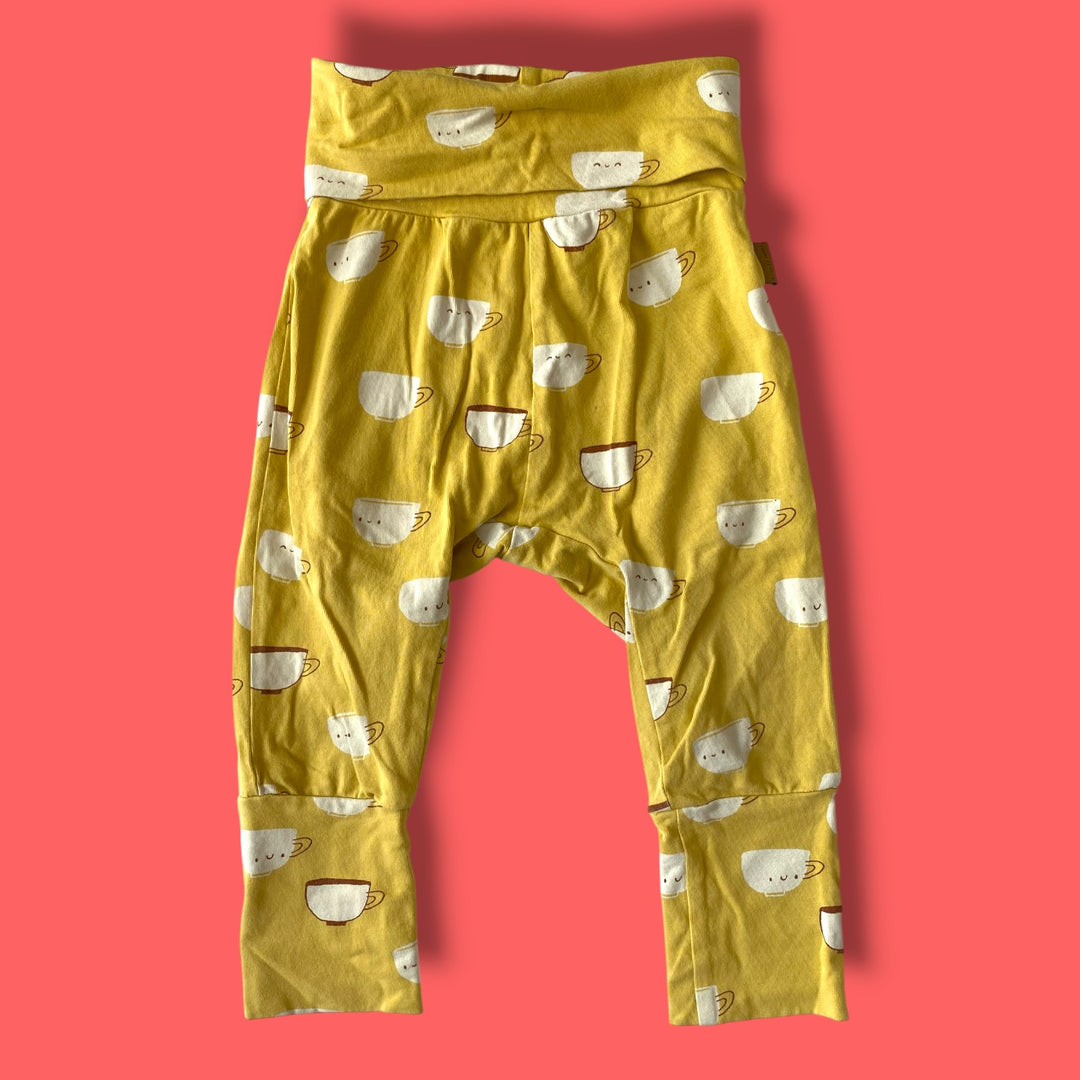 yellow Souris Mini teacup pants, 12-24m