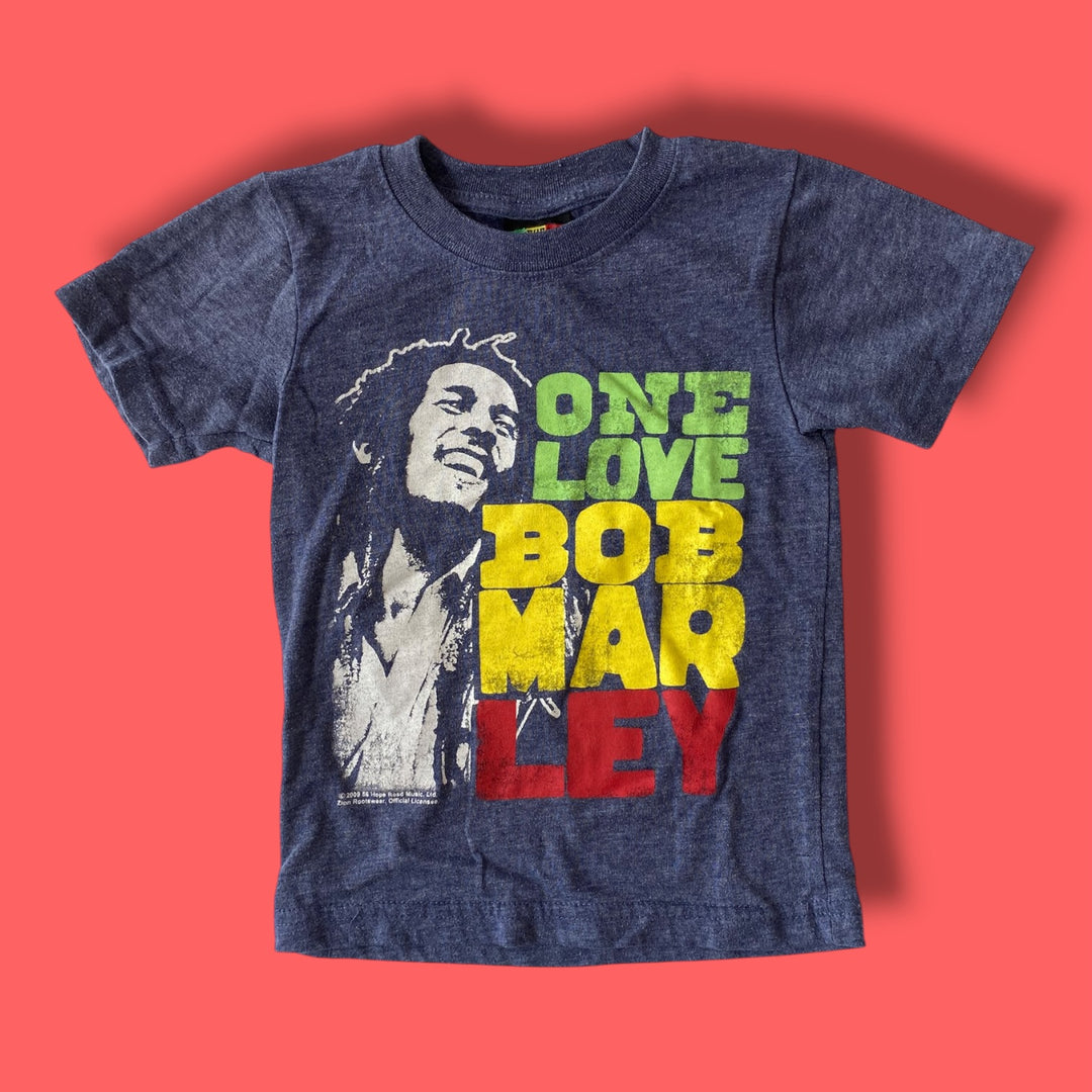 blue  bob marley tee, 3Y