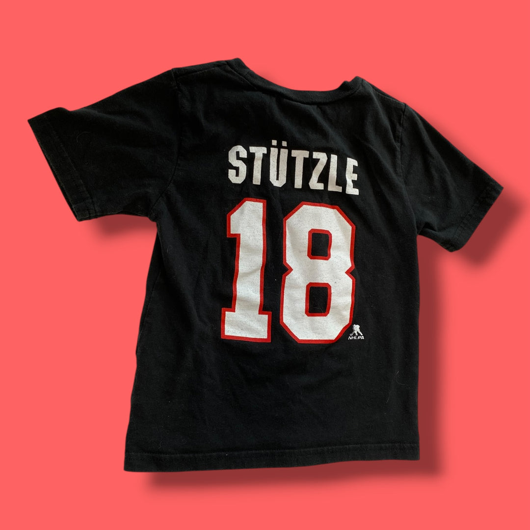 black nhl stutzle sens tee, 4Y