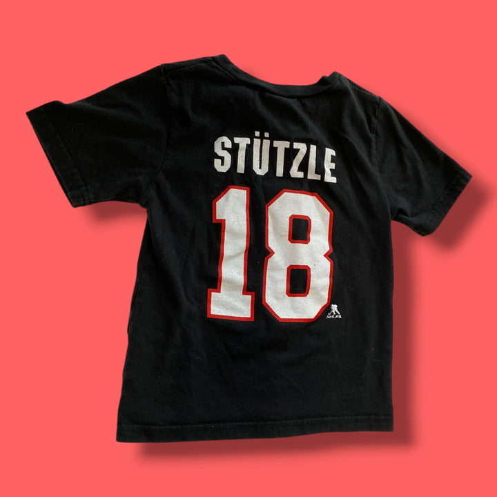 black nhl stutzle sens tee, 4Y