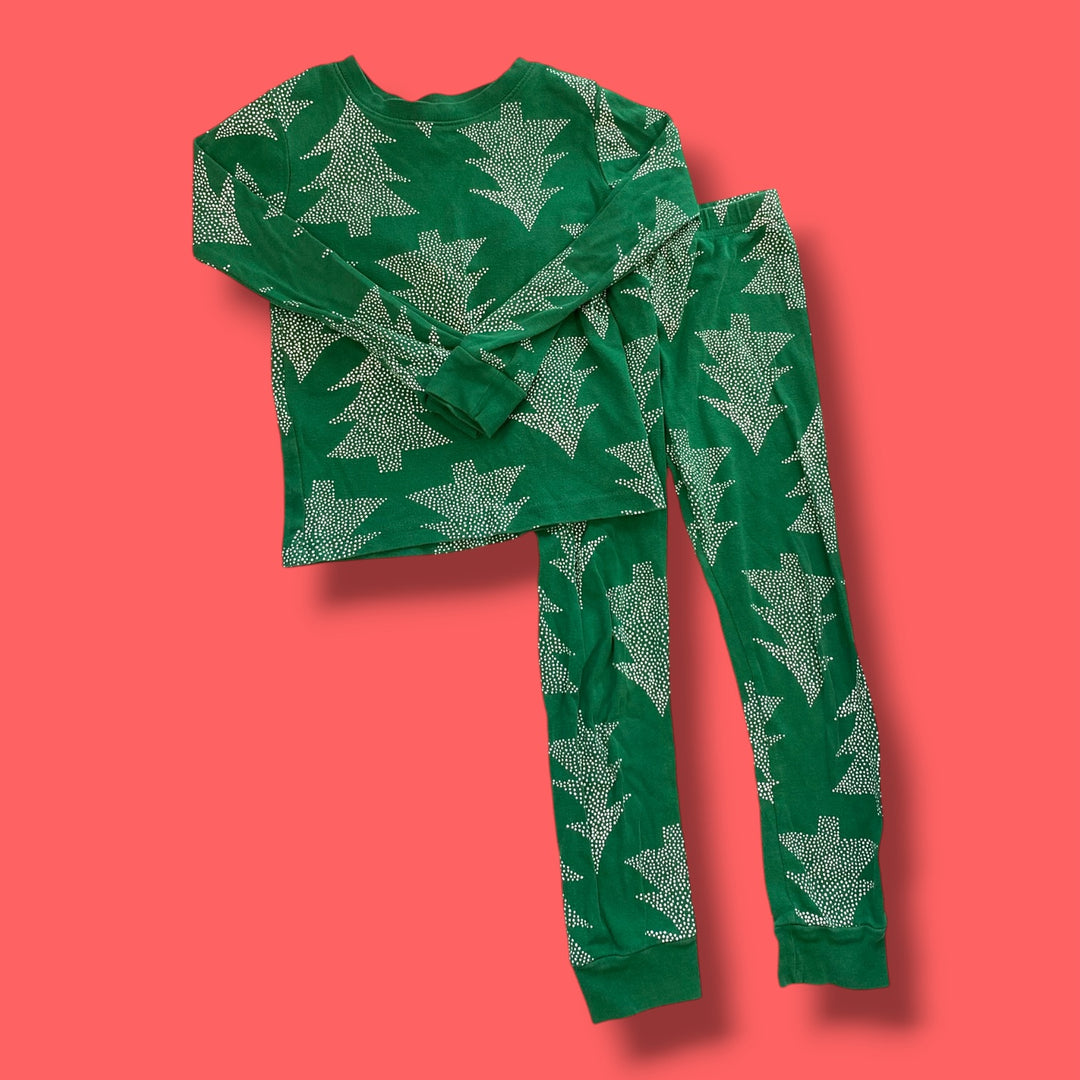 green Carters xmas tree pjs, 5Y