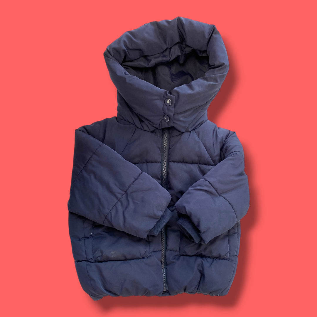 Blue Zara Winter Jacket (Washable Mark), 12-18m